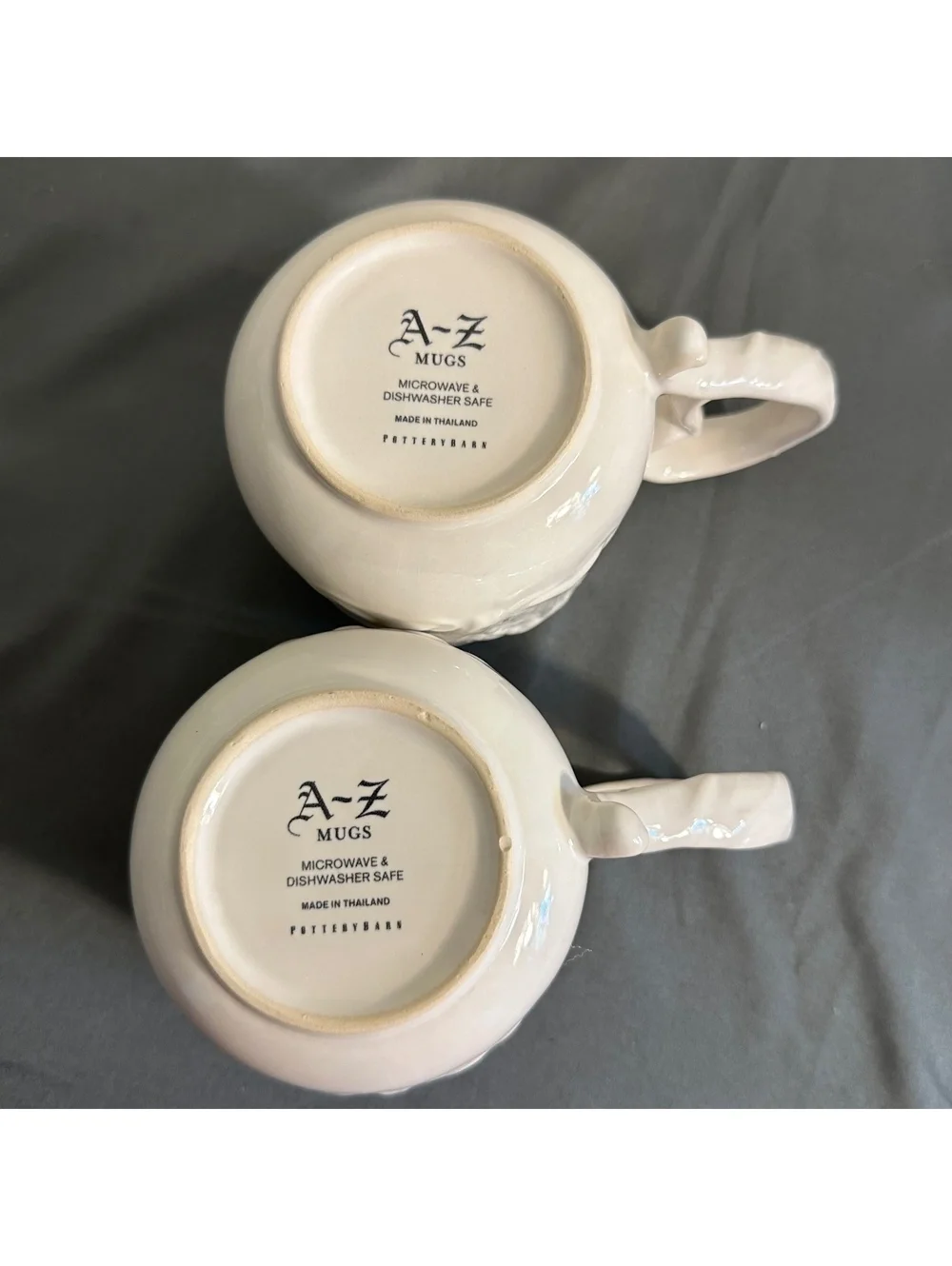 Pottery Barn M Mugs 2 Pack